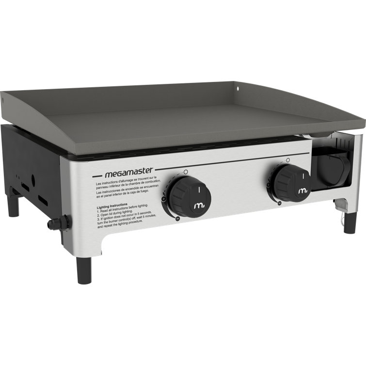 Megamaster 2 Burner Portable Liquid Propane 18000 BTU Gas Grill